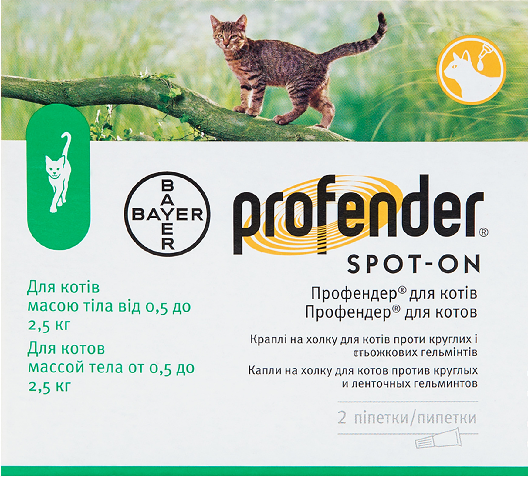 Профендер для кошек от глистов