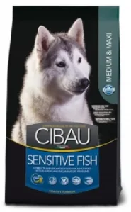 Farmina Cibau Sensitive Fish Medium&Maxi Сухой корм для собак средних и крупных пород с чувствительным пищеварением, 12 кг