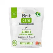 Brit Care Dog Sustainable Adult Adult Medium Breed Chicken & Insect Сухий корм для собак середніх порід з куркою та комахами