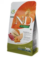 Сухий корм Farmina N&D Pumpkin Cat Duck & Cantaloupe Adult для дорослих котів, з качкою та динею, ПРОБНИК 50 г  