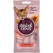 Лакомство Delickcious для кошек крем дорада из папая 4 шт. х 15 гр.