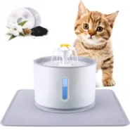 Фонтан Small Flower 18х21х12 серый