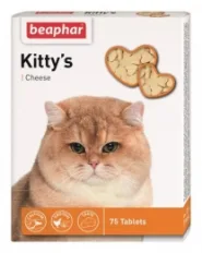 Витамины для кошек Beaphar Kitty's +Cheese с сыром