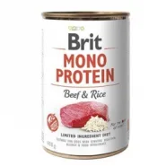 Brit Mono Protein Beef & Rice вологий корм для собак з яловичиною та рисом 400г