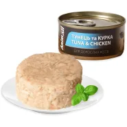 AnimAll Tuna&Chicken Вологий корм для котів з тунцем і куркою, 85 г 0