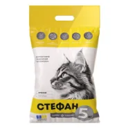 Наполнитель бентонитовый Стефан для кошачьего туалета, 5 кг