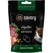Мягкое лакомство Savory Digestion для улучшения пищеварения кошек утка и чабрец 50 гр.