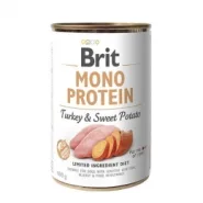 Brit Mono Protein Turkey & Sweet Potato вологий корм для собак з індичкою і бататом 400г