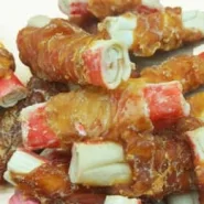 Ласощі для собак крабові палички з курячим м'ясом 500г 8158