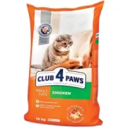 Сухий корм для дорослих котів Club 4 Paws Premium з куркою