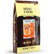 Home Food Healthy Skin And Shiny Coat Сухой корм для здоровой кожи и блеска шерсти у собак крупных пород с индейкой и лососем, 10 кг