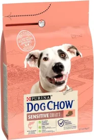 Акция! Dog Chow Sensitive Сухой корм для собак с чувствительным пищеварением с лососем, 2,5 кг 0