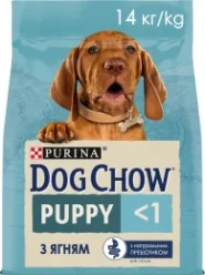 Акция! Dog Chow Puppy Сухой корм для щенков с ягненком, 14 кг