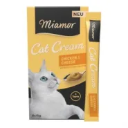 Лакомство для кошек Крем-снек MIAMOR с курицей и сыром, 6 шт по 15 г 