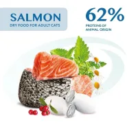 Акция! OptiMeal Complete Dry Pet Food Salmon Сухой корм для стерилизованных кошек с лососем, 4 кг 0