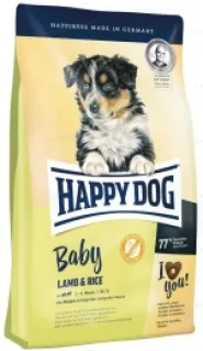 Happy Dog Baby Lamb&Rice Сухой корм для щенков средних и крупных пород с чувствительным пищеварением с ягненком