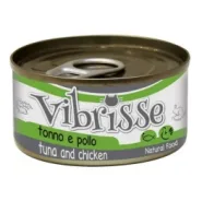 Консерва Vibrisse з тунцем та куркою для кішок, 70 г