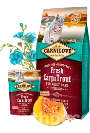 Carnilove Lamb&Wild Boar for Adult Sterilised Cats Сухой корм для стерилизованных котов с ягненком и диким кабаном 0