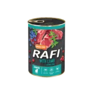 Dolina Noteci Rafi junior консервы для щенков паштет ягненок, голубика и клюква (65%) 400гр 305095