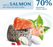 Акция -30%! OptiMeal Complete Dry Pet Food High in Salmon Сухой корм для собак малых пород с высоким содержанием лосося, 4 кг 0