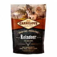 Carnilove Reindeer for Adult Dogs Беззерновий корм для собак з олениною, 1,5 кг