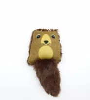 Игрушка Бобер с кошачьей мятой, 14 см