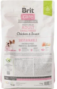 Brit Care Dog Sustainable Adult Small Breed Chicken & Insect Сухий корм для собак малих порід з куркою та комахами 0