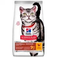 Акция! Hill's Science Plan Hairball Indoor Adult Cat with Chicken Сухой корм для кошек живущих в домашних условиях с курицей, 300 г + 300 г