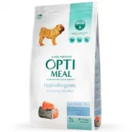 Акция -18%! OptiMeal Adult Medium&Large Breed Hypoallergenic Salmon Гипоалергенный корм для собак средних и больших пород с лососем, 1,5 кг