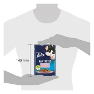 АКЦИЯ Felix Fantastic влажный корм для кошек с форелью и зелеными бобами 85 г 0