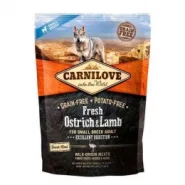 Carnilove Fresh Ostrich&Lamb for Small Breed Dogs Беззерновий корм для собак малих порід зі страусом і ягням, 1,5 кг