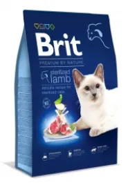Brit Premium by Nature Cat Sterilized Lamb Сухий корм для стерилізованих котів із чутливим травленням з ягням