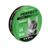 Ошейник Ветсинтез Perfect Trio для кошек с сердечком 35 см, оранжевый