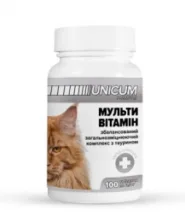 Витамины Unicum Premium Multivitamin для кошек, 100 таблеток