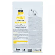 Brit Care GF Mini Mini Hair&Skin Гіпоалергенний корм для собак дрібних порід для додаткового догляду за шкірою та шерстю з лососем і оселедцем 0