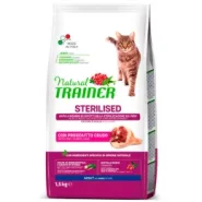 Trainer Natural Super Premium Adult Sterilised with Dry-cured Ham Сухой корм для стерилизованных котов с сушеным копченым окороком