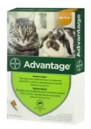 Адвантейдж-40 (Advantage) капли от блох для кошек и кроликов