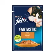 Felix Fantastic вологий корм для котів з індичкою в желе, 85 г