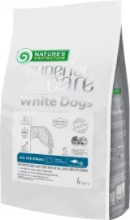 Корм Nature's Protection Superior Care White Dogs Grain Free White Fish All Sizes and Life Stages для собак с белой шерстью на всех стадиях жизни с белой рыбой 4 кг.