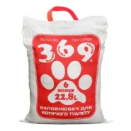 Наповнювач для котячого туалету 369 силікагель 22,8 л