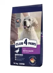 Акция! Club 4 paws (Клуб 4 лапы) Large Bread Duck Сухой корм для собак больших пород с уткой