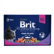 Brit Premium Cat Fiah Plate Набір паучів для котів Рибна тарілка, 4х100 г