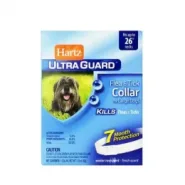 Ultra Guard Hartz белый 65 см — ошейник от блох и клещей для собак крупных пород