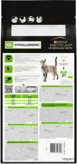 Акция! Pro Plan Veterinary Diets by Purina HA Hypoallergenic Сухой корм для кошек при пищевой аллергии, 1,3 кг 0