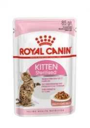 Вологий корм для стерилізованих кошенят Royal Canin Kitten Sterilised (шматочки в соусі)