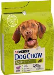 Акция! Dog Chow Adult Сухой корм для собак с ягненком, 2,5 кг 0