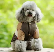 Куртка пуффер с капюшоном коричневый, р14 0