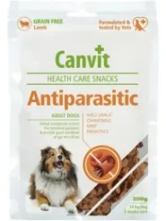 Canvit Antiparasitic з ягням Ласощі для собак із чутливим травленням 200г