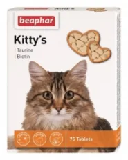 Витамины для кошек Beaphar Kitty's Taurin + Biotin с биотином и таурином