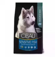 Сухий Feed корм Farmina Cibau Sensitive Adult Medium & Maxi для собак середніх та великих порід з чутливим травленням, з рибою, 2,5 кг